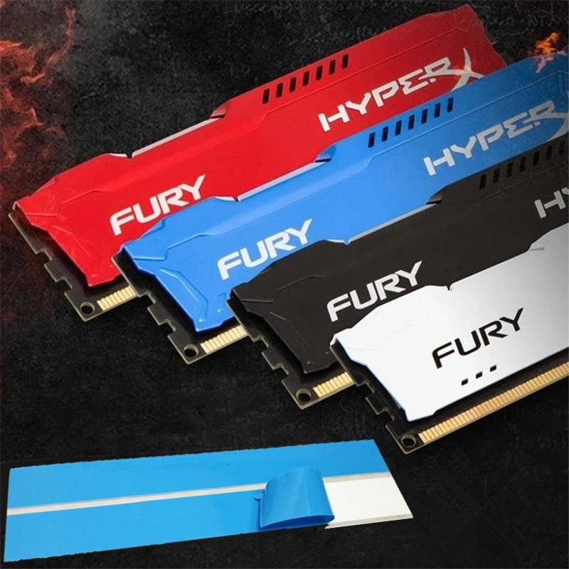 2PCS Fury Hyper Memory Heat Sink PC Memory Aluminum Heat Sink Memory Clip RAM Heat Sink Aluminum