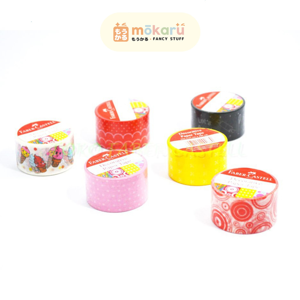 

Faber Castell Decorative Paper Tape Isolasi Kertas Motif Lucu Unik Murah