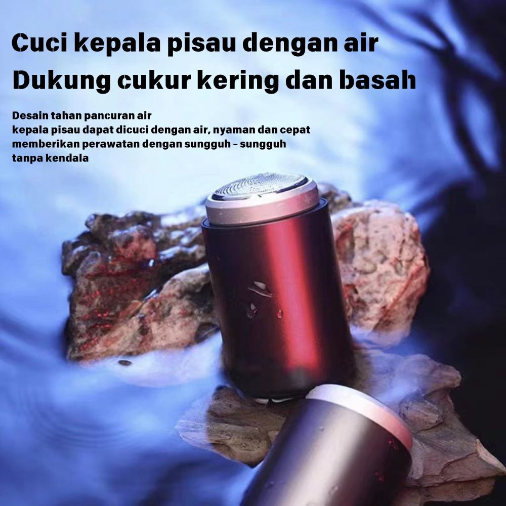 Mini Shaver Jenggot Trimmer Cukur Alat Elektrik Waterproof Mini Portable Pencukur Kumis