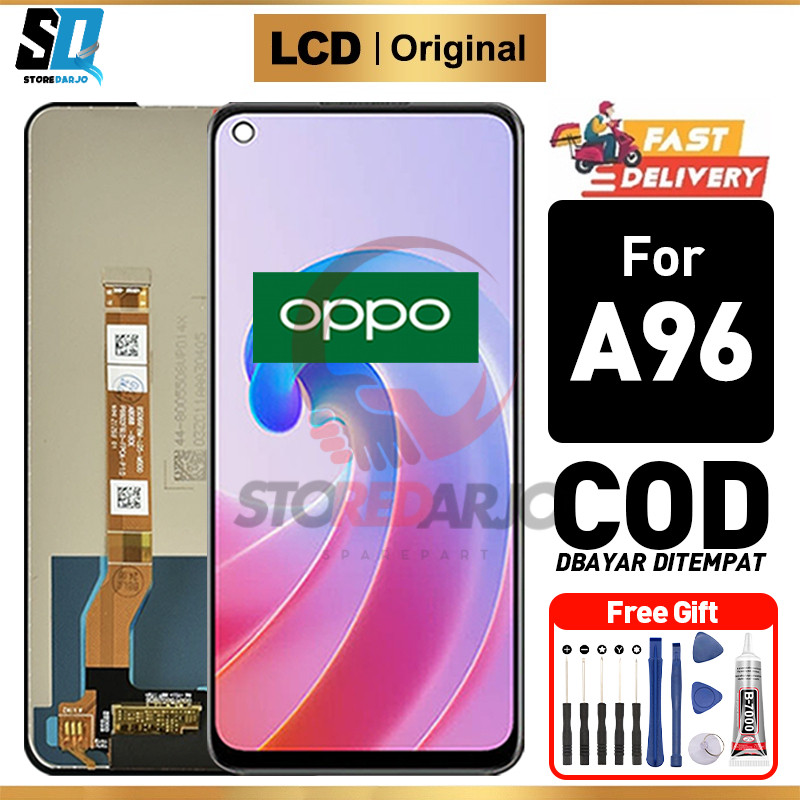 LCD OPPO A96 Original Touchscreen Fullset  Ori Compatible For Glass Touch Screen Digitizer