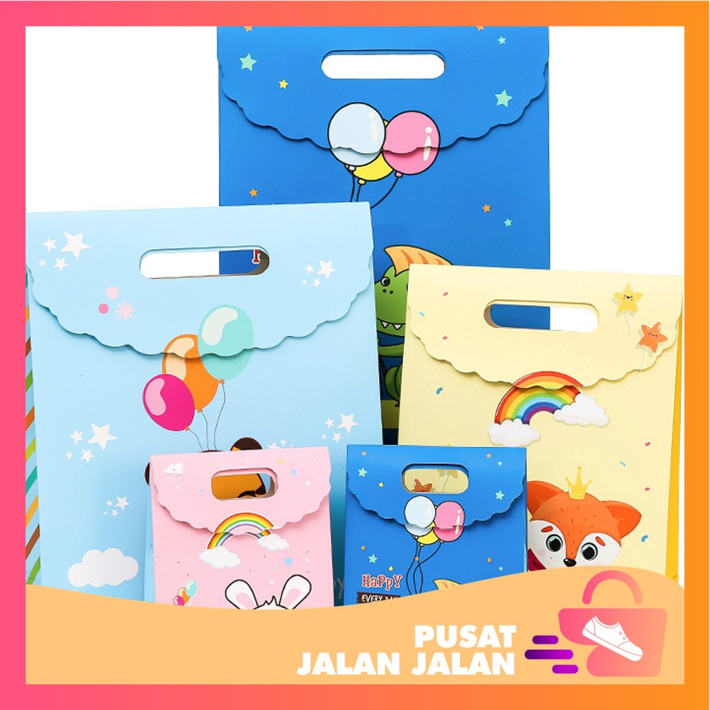 

PJJ - 6041 Goodie Bag Karakter Animal / Tas Bingkisan Ulang Tahun / Paper Bag Bingkisan / Goodie Bag Lucu / Tas Ulang Tahun Lucu