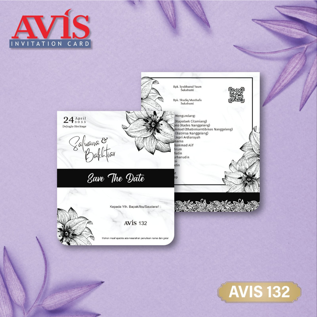 Avis 132 Blangko Undangan Murah