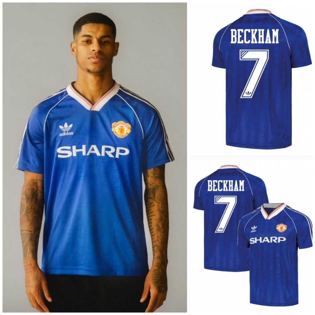 BOLA JERSEY MU AWAY RETRO 1988 1990 JERSEY RETRO JERSEY MU BIRU JERSEY BOLA JERSEY FUTSAL