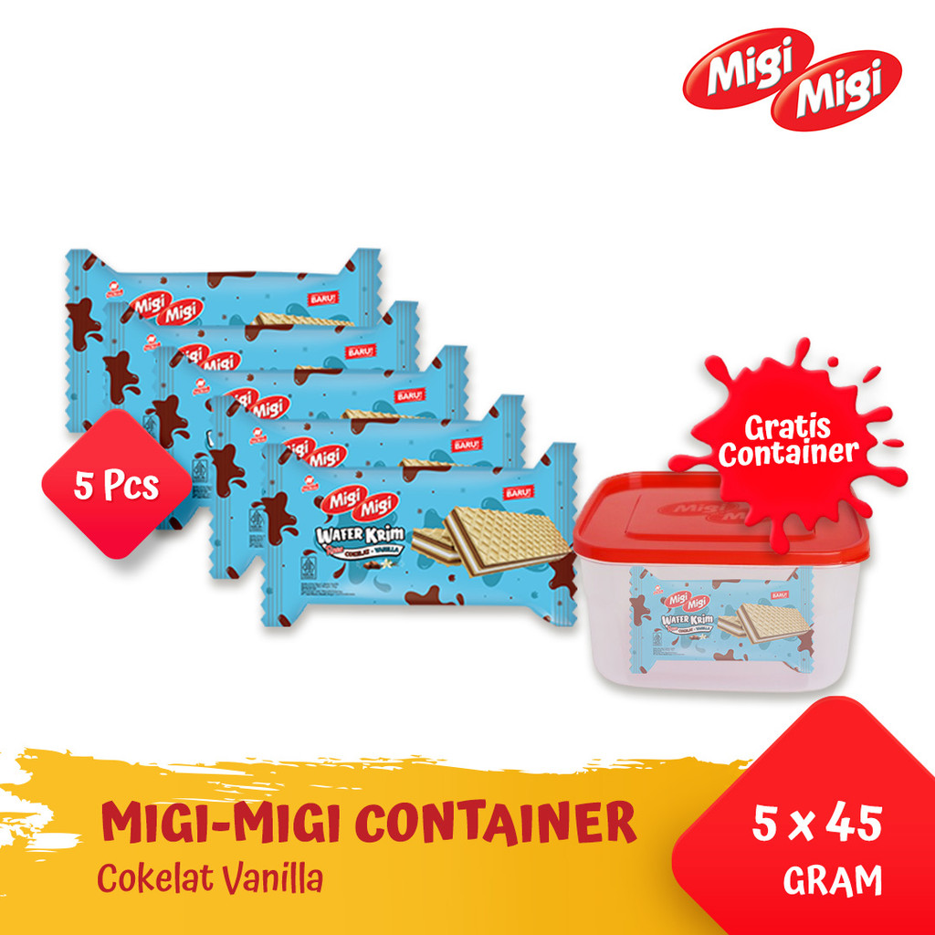 

MIGI MIGI CONTAINER - VANILA COKLAT [5 PCS]