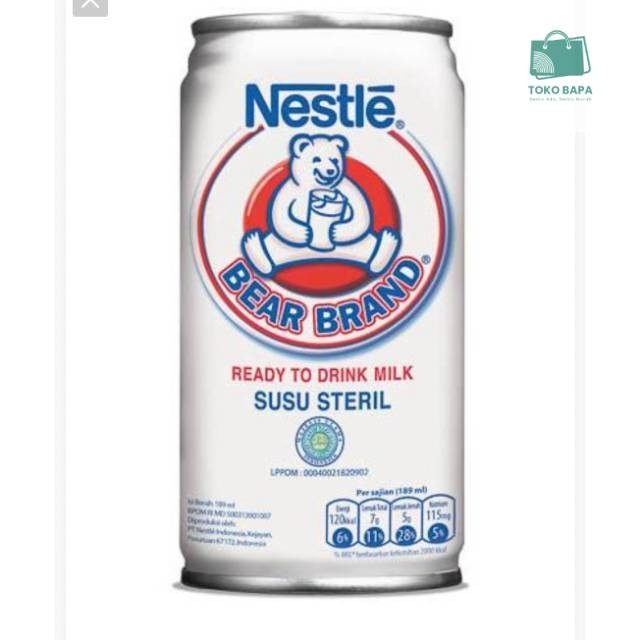 

Bear Brand 189ml I Susu Beruang