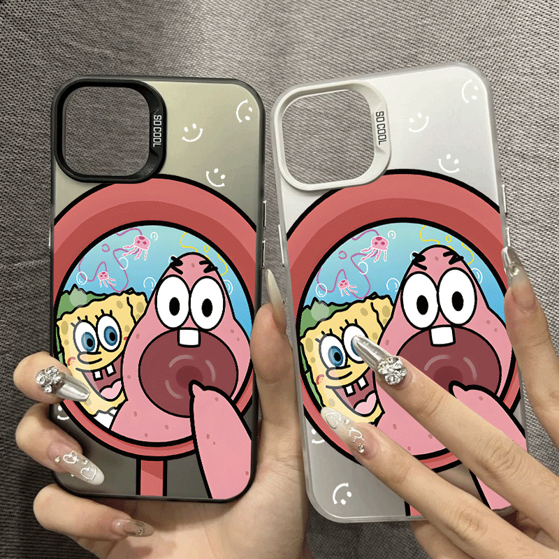 Spongebob Squarepants and Patrick cell phone case iPhone 15 Pro 15 Pro Max 15 Plus 11 13 16 11 Pro M