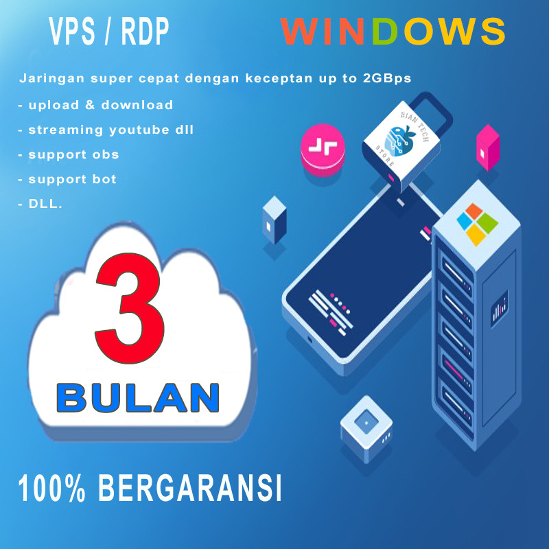 Promo Murah RDP/VPS 3 Bulan Os Windows Dan Ubuntu
