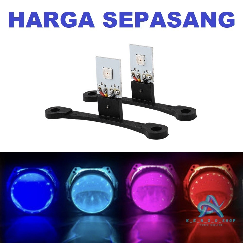 new Lampu LED Devil Eye Projector OSRAM Demon Eye Projie BiLED 2.5 Inci / 3 Inch Mobil Motor COD