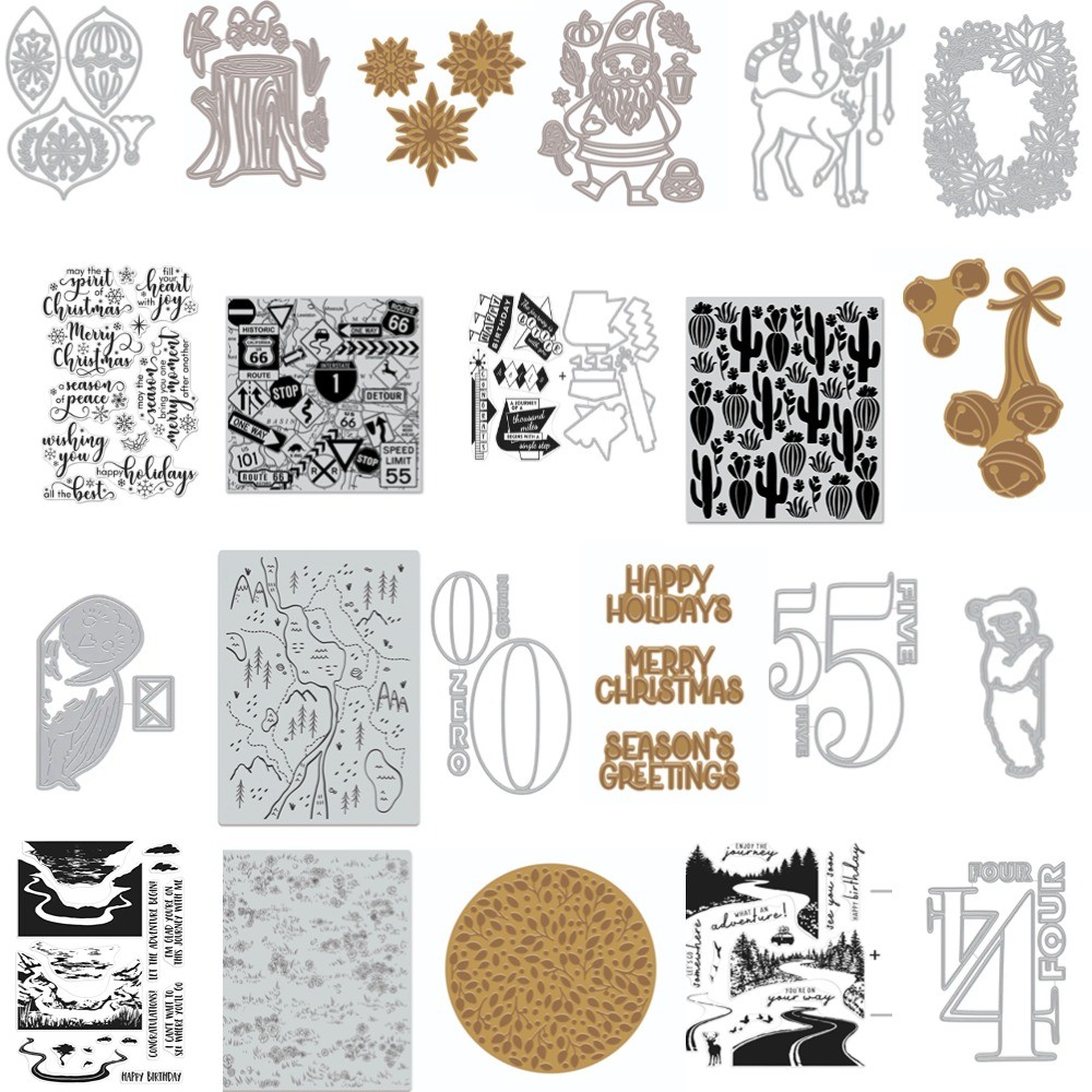 

2024 multifariouBig sale Cutting Dies Stamps Hot foil Scrapbook Diary Decoration Embossing Template DIY Greeting Card Handmade