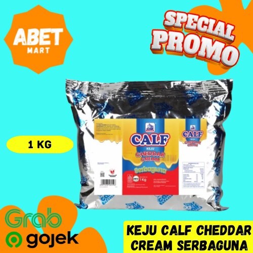 

Keju Calf Cheddar Cream Serbaguna 1kg - Calf Chedar Kalf Krim Chis 1 Kg Pak Pc Dus Serba Guna