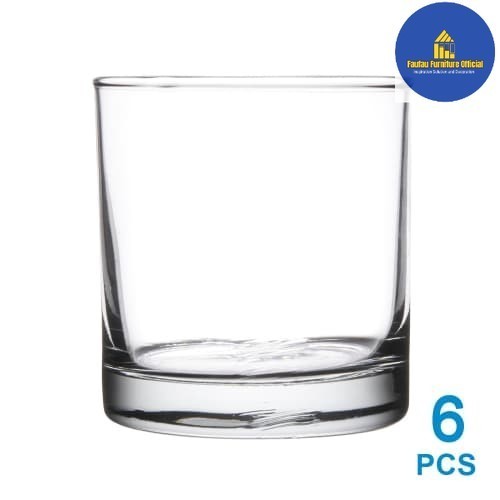BEST QUALITY 1Set 6pcs Gelas Kecil Kaca / Gelas Minum Mungil Cantik Lexington 229ml
