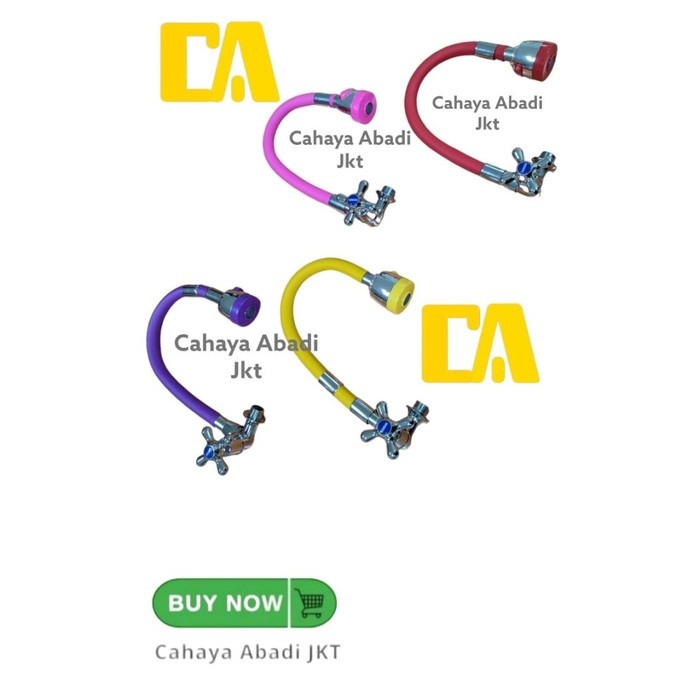 Kran / Keran Angsa Fleksibel Dapur Wastafel Kodai pink