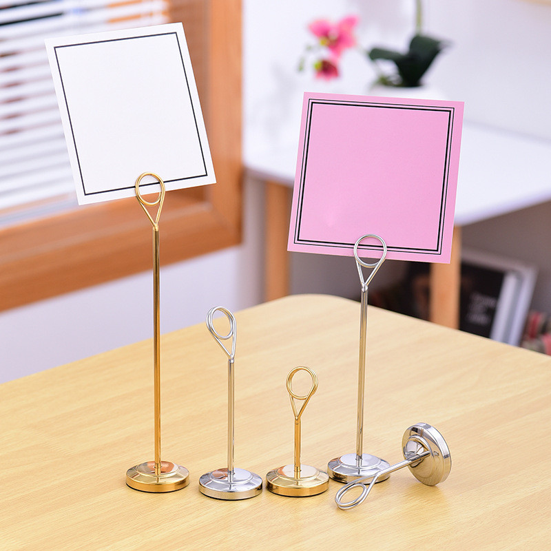 

Foto Price Tag Stainless Tiang Nomor Meja/Tiang Nomor Meja Stainless Menu Stand Table Number Holder Stand Tatakan Holder