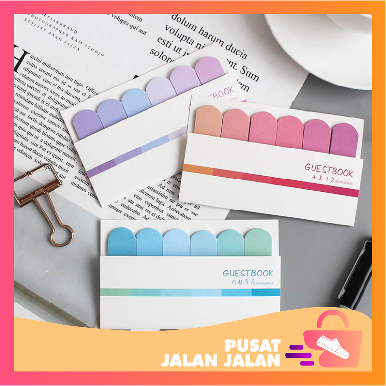

PJJ - S5690 Label Sticky Notes / Memo Mini Stick Polos / Pembatas Kertas Aesthetic / Mini Sticky Notes / Penanda Halaman Buku
