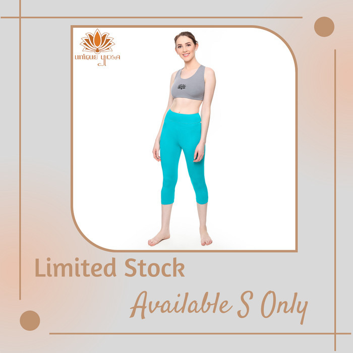 Satu Set Sports Bra Hijau Lime DL91193 + Legging DL71080 Biru Termurah - Legging Saja, S