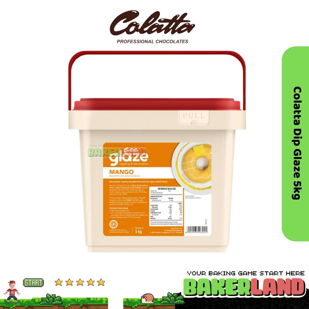 

Colatta Glaze 5kg / Selai Dark Cokelat / Selai Tiramisu / Selai Roti / Topping Selai Colatta Glaze