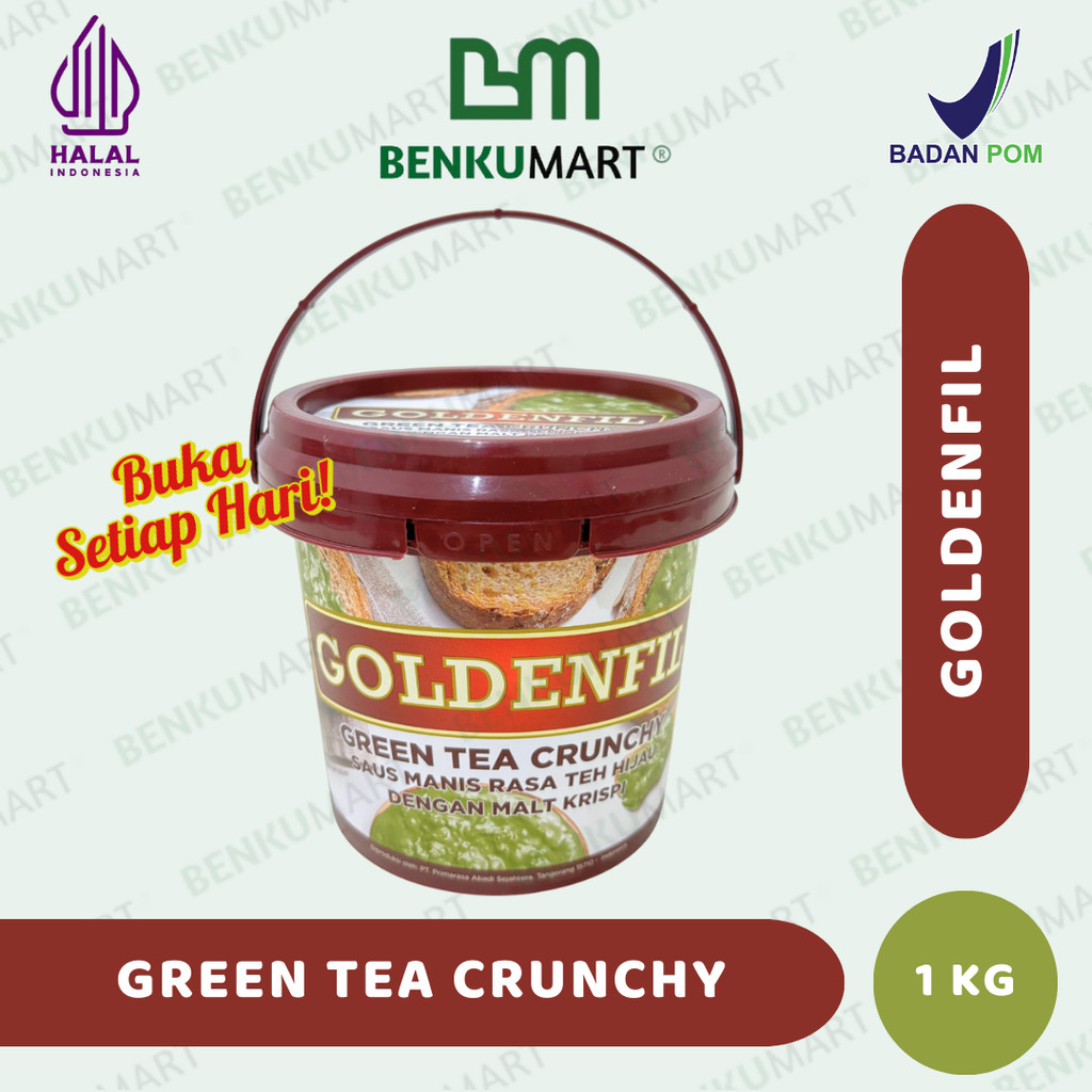 

Goldenfil Greentea Crunchy 1 Kg | Selai Goldenfil Matcha Crunchy