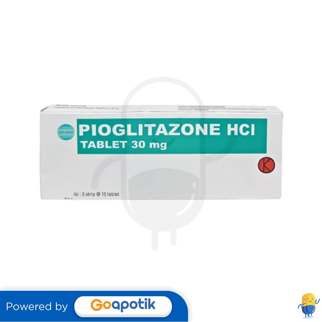 Pioglitazone Hcl Mahakam 30 Mg Box 30 Tablet