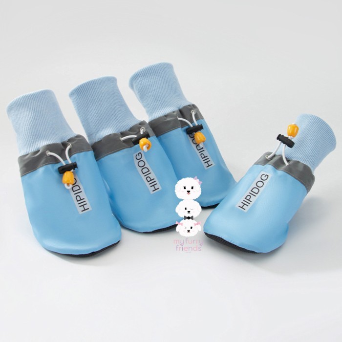 Pet shoes dog shoes for medium and large dog Sepatu anjing Premium - Biru, 3XL