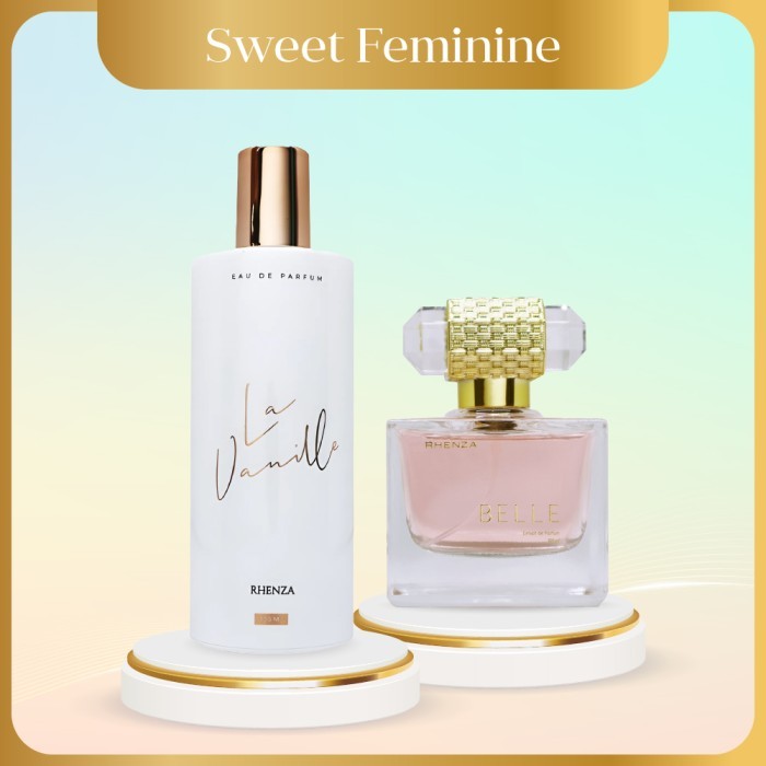 Sweet Feminine - Rhenza La Vanille EDP + Rhenza Belle Woman Parfum