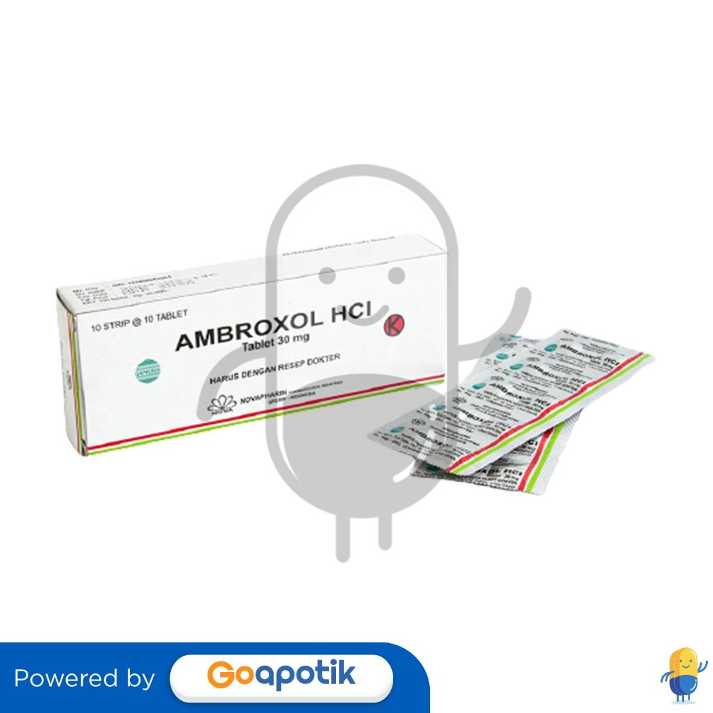 Ambroxol Novapharin 30 Mg Strip 10 Tablet