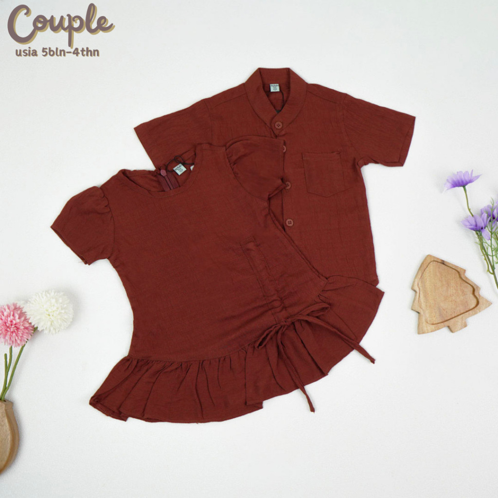 1-5 TAHUN BAJU ANAK PEREMPUAN | bAJU ANAK LAKI-LAKI  Kemeja & Dres Couple Kelvin kids