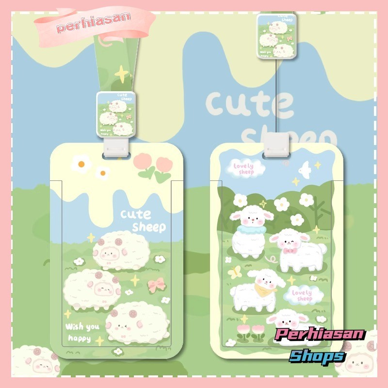 

【Diskon Lebaran】ID CARD HOLDER MOTIF KAWAII TEMPAT KARTU PHOTOCARD PHOTO CARD Dilengkapi Dengan Tali Tangan Berkualitas Tinggi Mendukung Diskon Untuk Pembelian Grosir,Domba Kecil Lucu