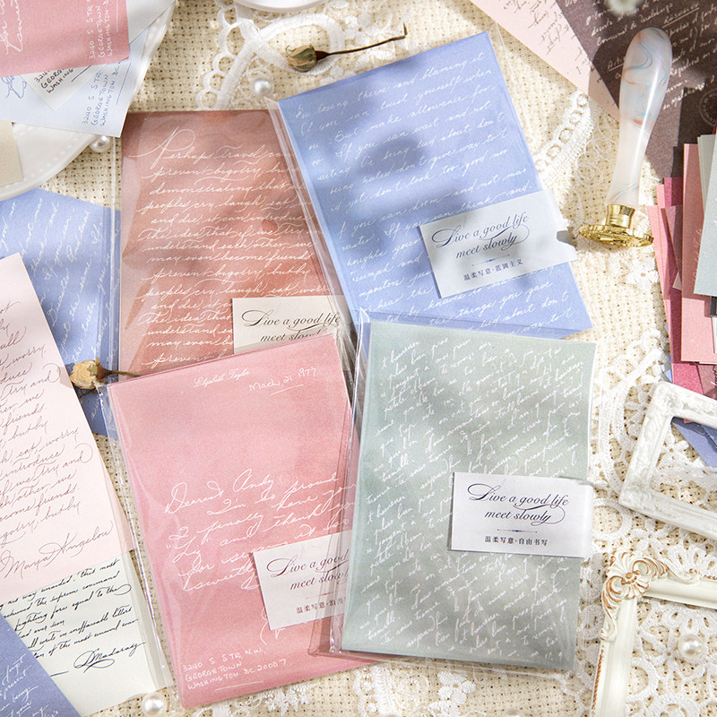 

30pc Romantic monologue Series Vintage Decor Material Paper for Collage Creative DIY Scrapbook Journal Material Craft Stationery