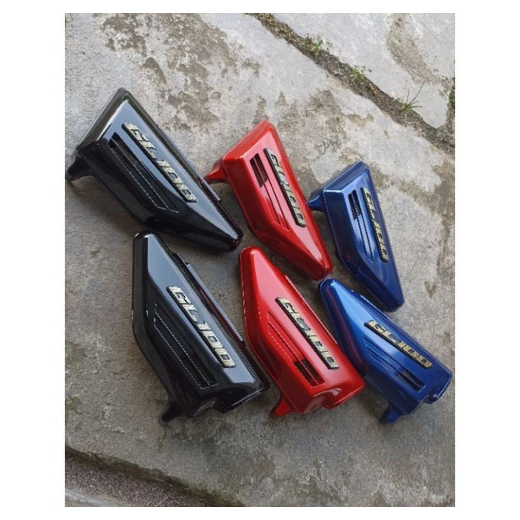 Bok aki gl 100 cover body samping tepong aki kanan kiri tutup bok aki gl100 warna