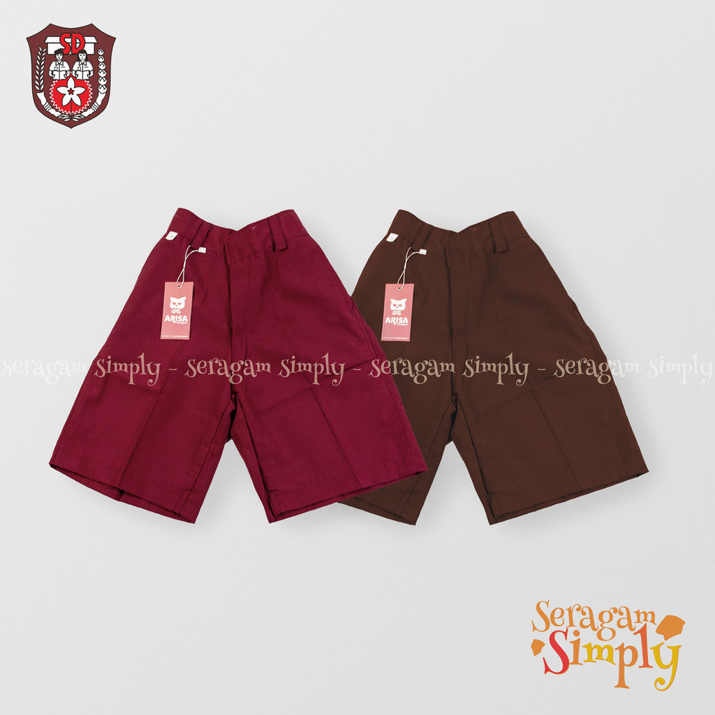 Celana Pendek Sekolah SD Laki laki Seragam Sekolah SD Laki laki
