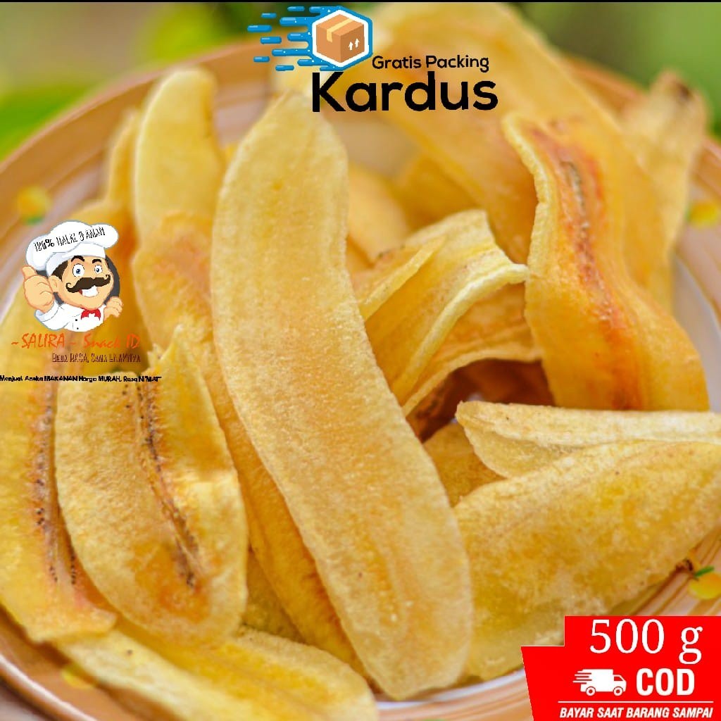 

[500g] KERIPIK PISANG ASIN GURIH ASLI / LANTAK CEMILAN KHAS DAERAH - Salira Snack BISA COD / TERLARIS TEMAN NGEMIL | makanan ringan jajanan jadul camilan termurah jajanan murah cemilan sehat snack kiloan Promo COD