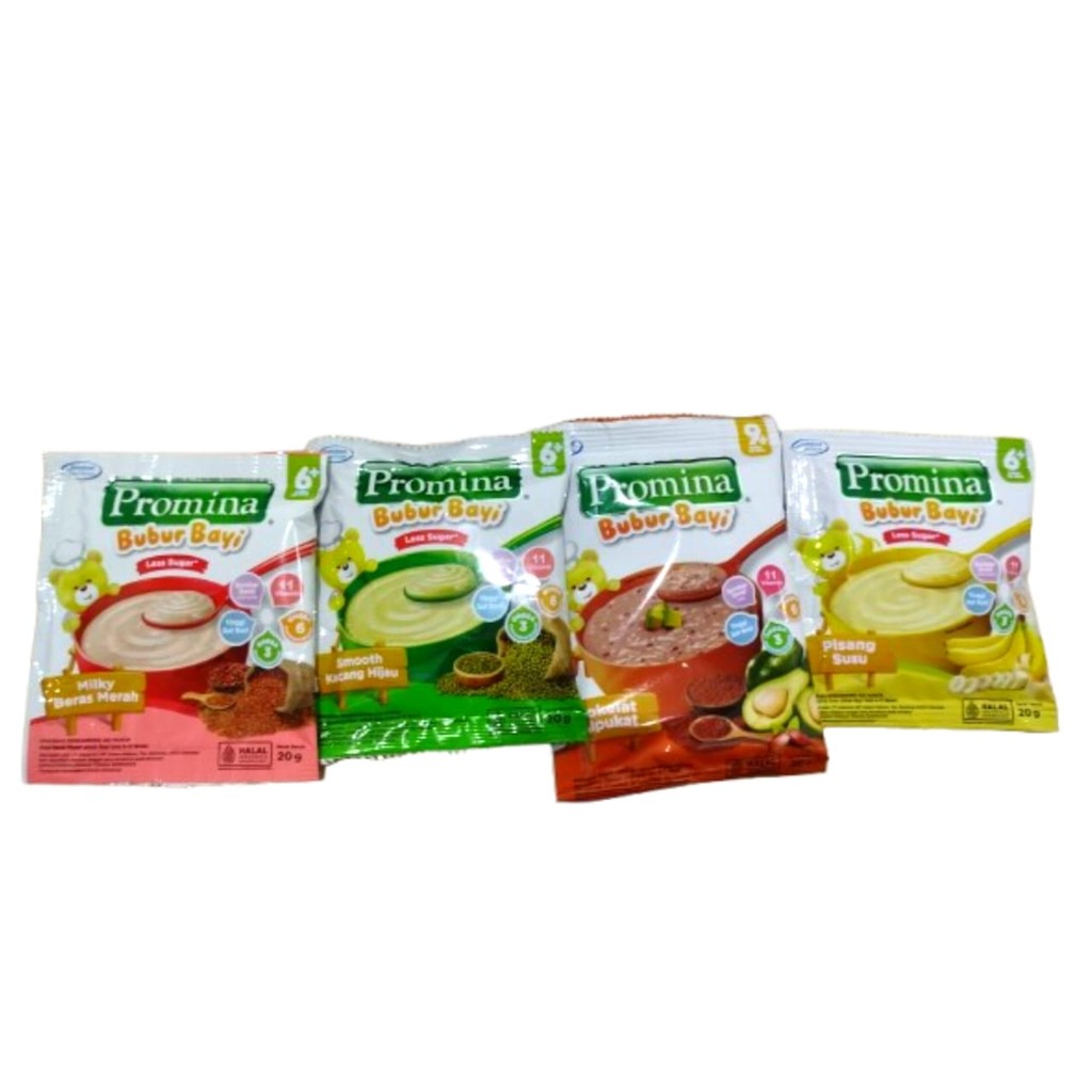 Promina Bubur Bayi MPASI  6 Bulan++  Per Sachet 20 Gram