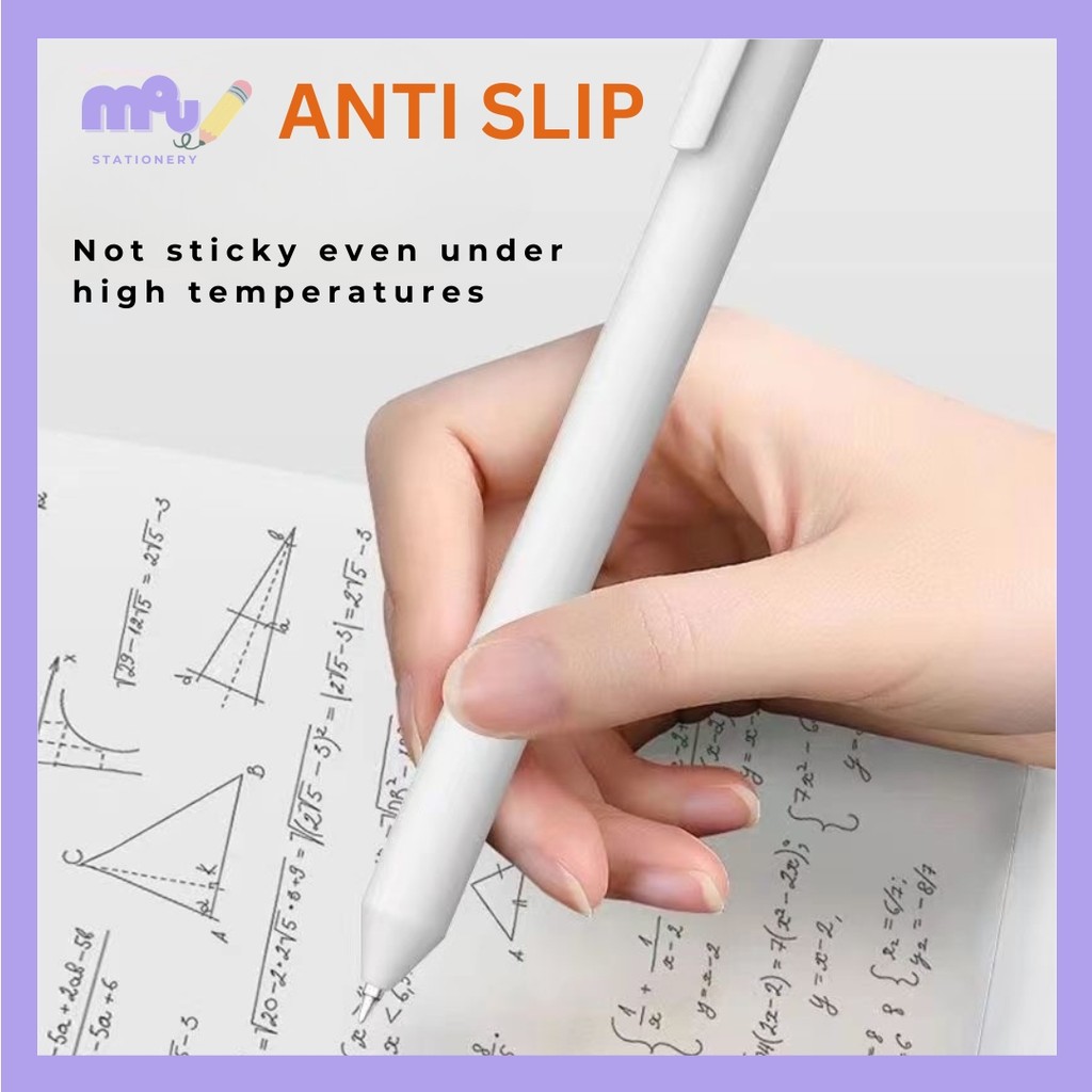 

[MOUMOU] Anti Smudge Rotateable Pen + Refill | Pulpen Unik Bisa Diputar | Pena Tinta Bersih Tidak Luntur