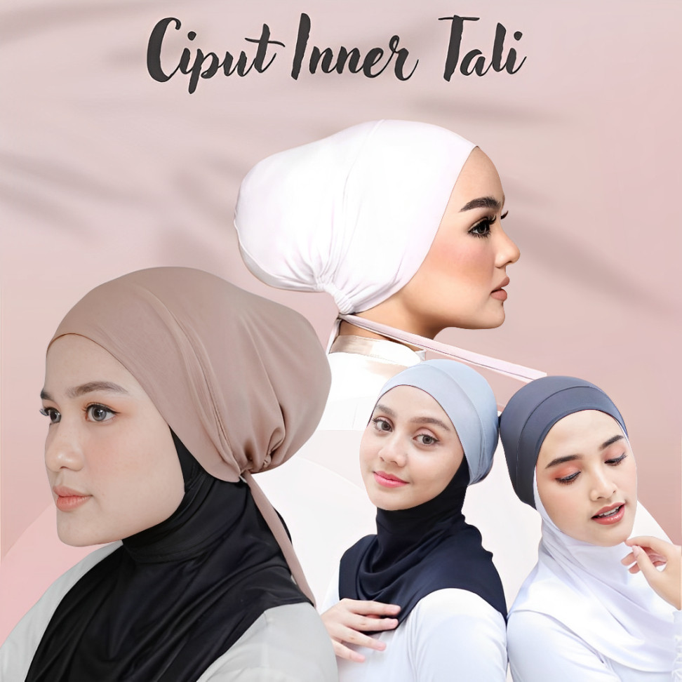 Inner Basic Turki Tali / Inner Ciput Tali Belakang / Inner Ciput Turki / Ciput Tali Kaos Rayon / Cip