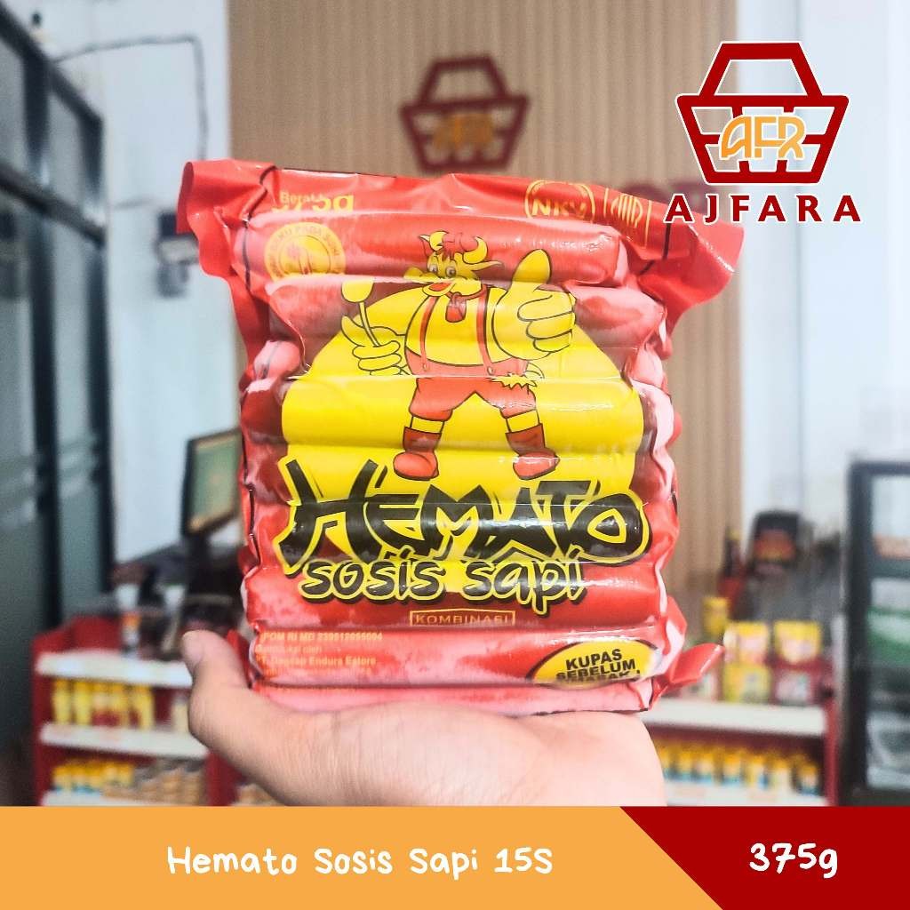 

Hemato Sosis Ayam 375 gram/Hemato Sosis Sapi 375 gram 15S