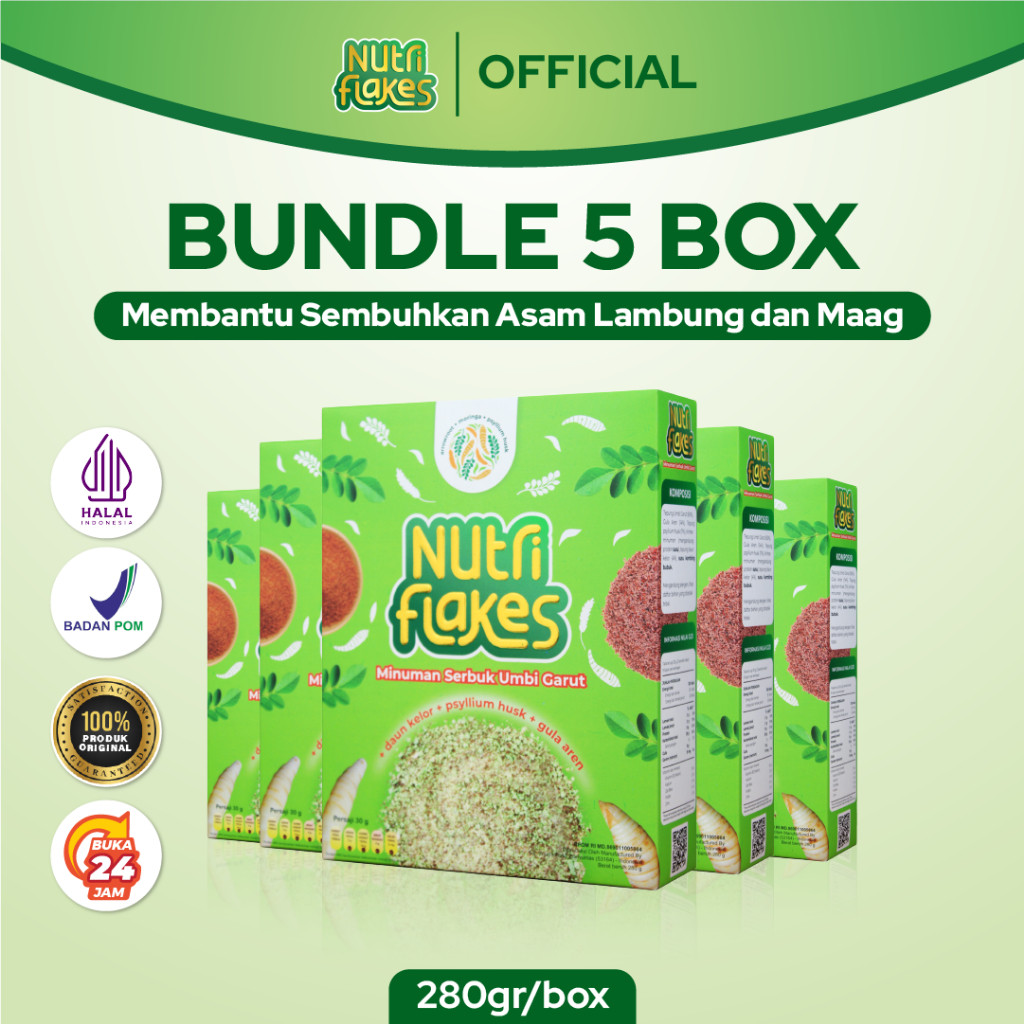 

Nutriflakes Sereal Umbi Garut Solusi Asam Lambung