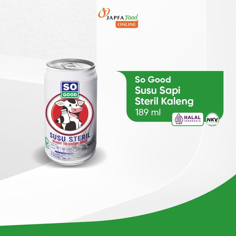 

So Good Susu Sapi Steril Kaleng / Can 189ml - ARM