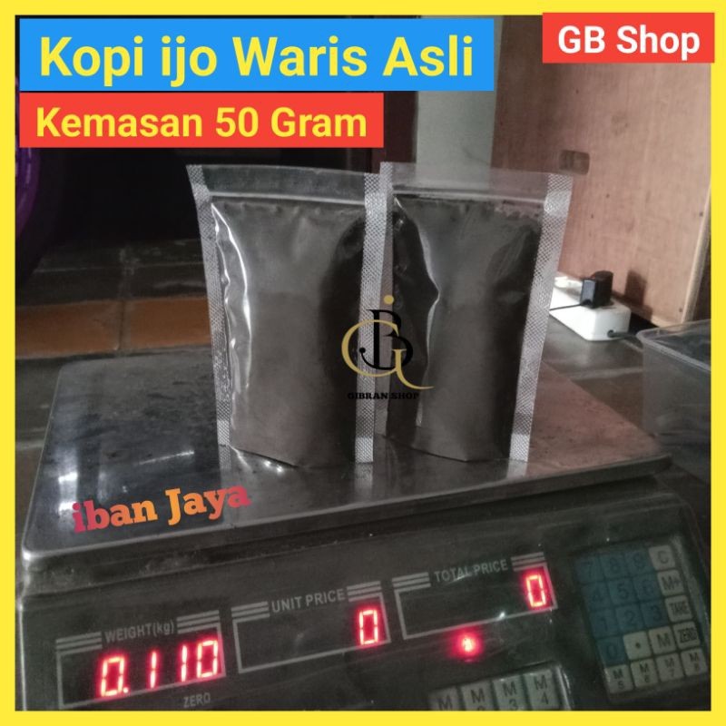 

kopi ijo waris asli tanpa lebel kemasan 50 gram. lebih murah Best Seller