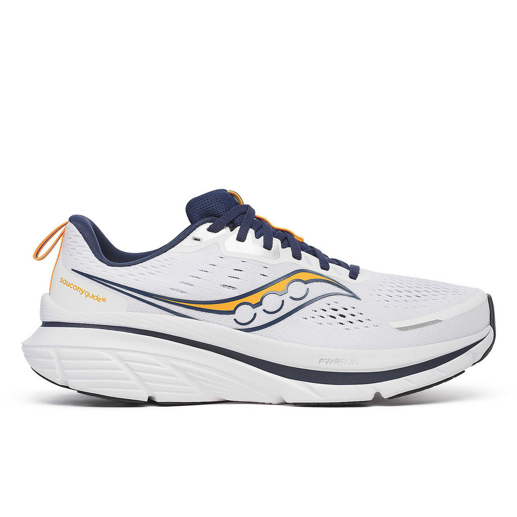 Saucony Sepatu Running Guide 18 - White/Navy
