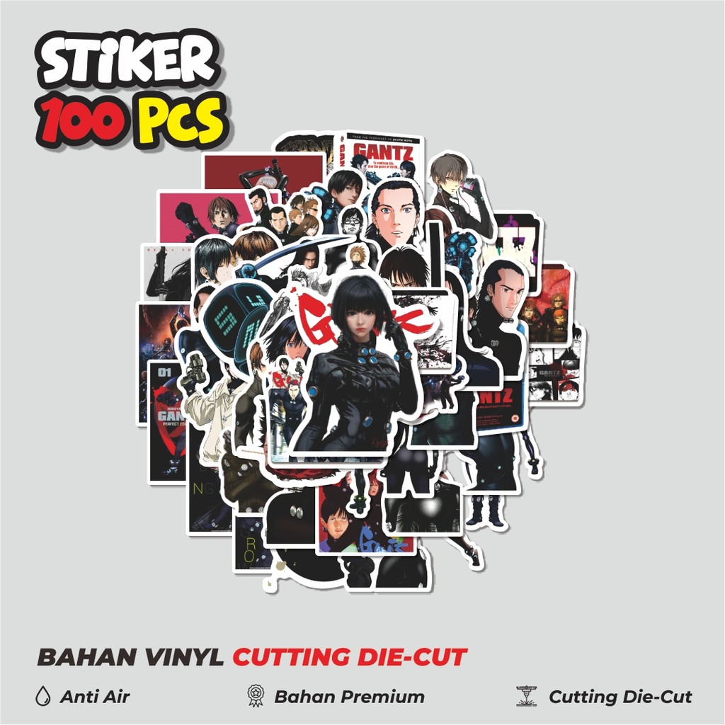 

Terbaru! 50 pcs Stiker Anime Gantz Char Mix 1 Dekorasi Lucu Kreatif untuk Notebook, Skateboard, HP