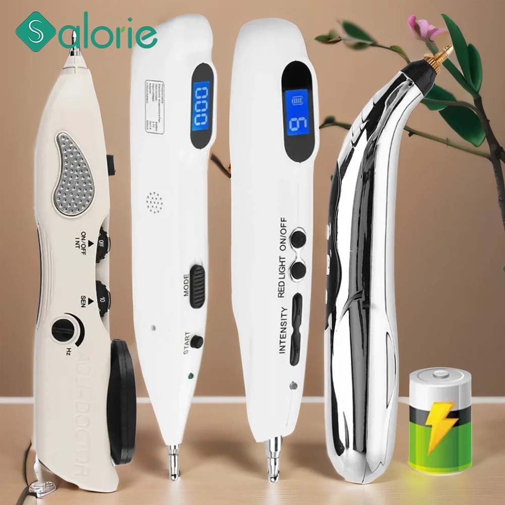 Electronic Acupuncture Pen Massage Pen Meridian Pen Acupressure Point Detector Massager USB Recharge