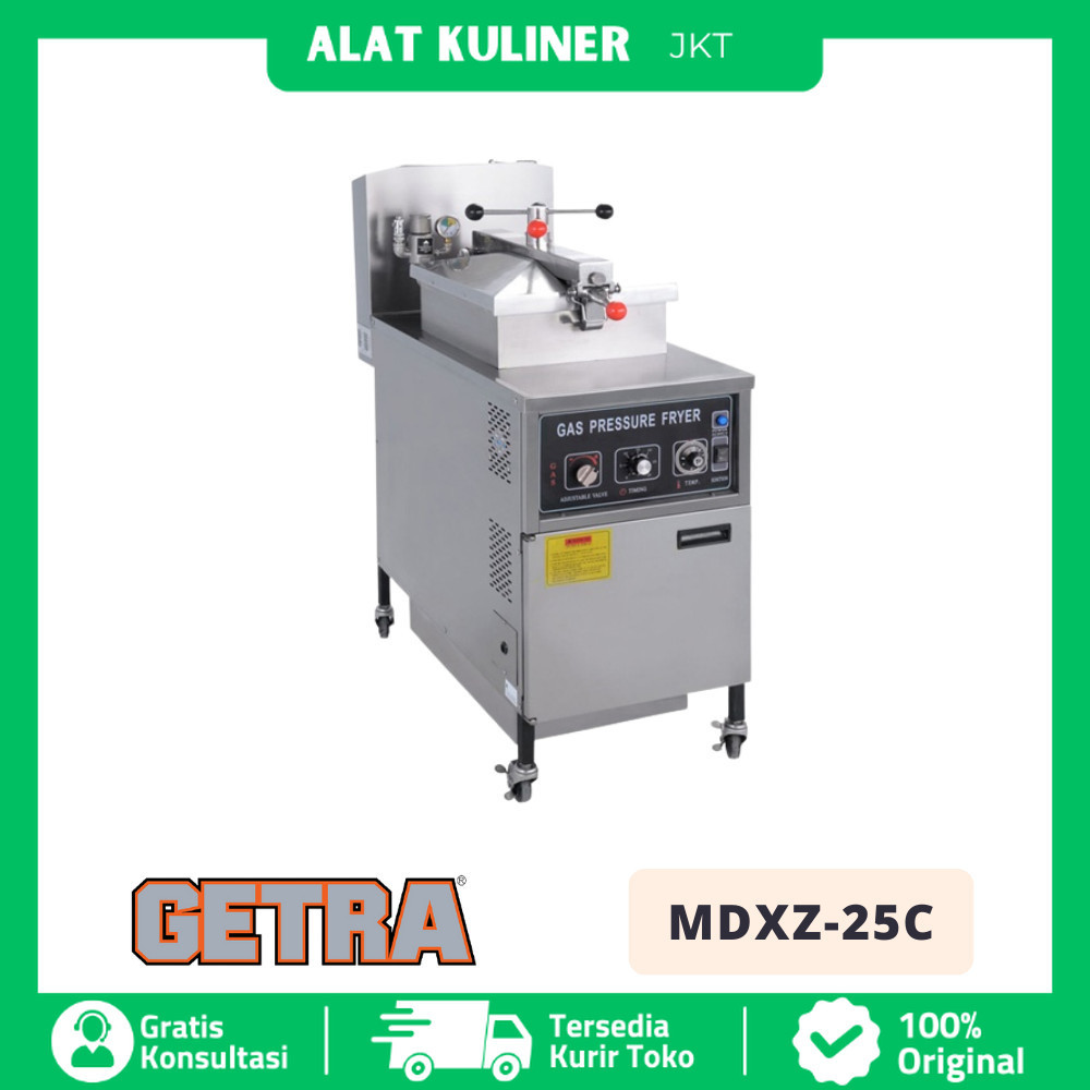 DEEP FRYER GAS GETRA MDXZ 25C MDXZ-25C PRESSURE FRYER VACUUM FRYING