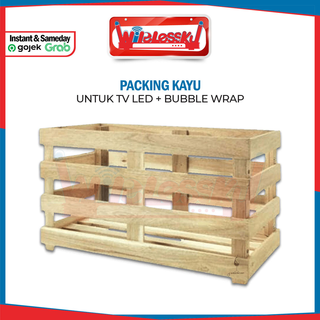 

(Untuk Packing TV) Packing Kayu + Bubble Wrap Pack - Wirelessku