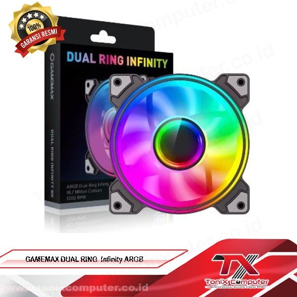 Gamemax Dual Ring-Infinity ARGB 120MM |  Fan CASE ARGB