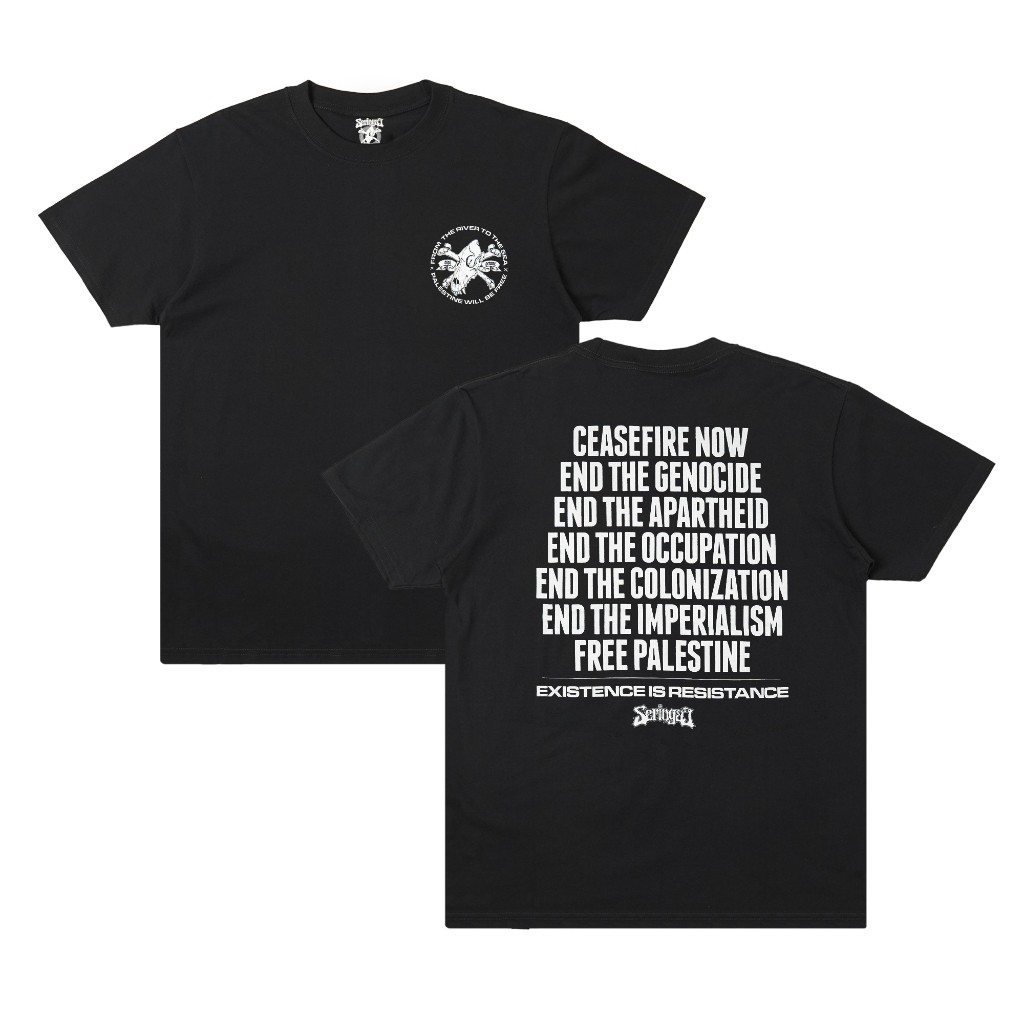 【COD】 Seringai - Gaza T-shirt - Black T-shirt