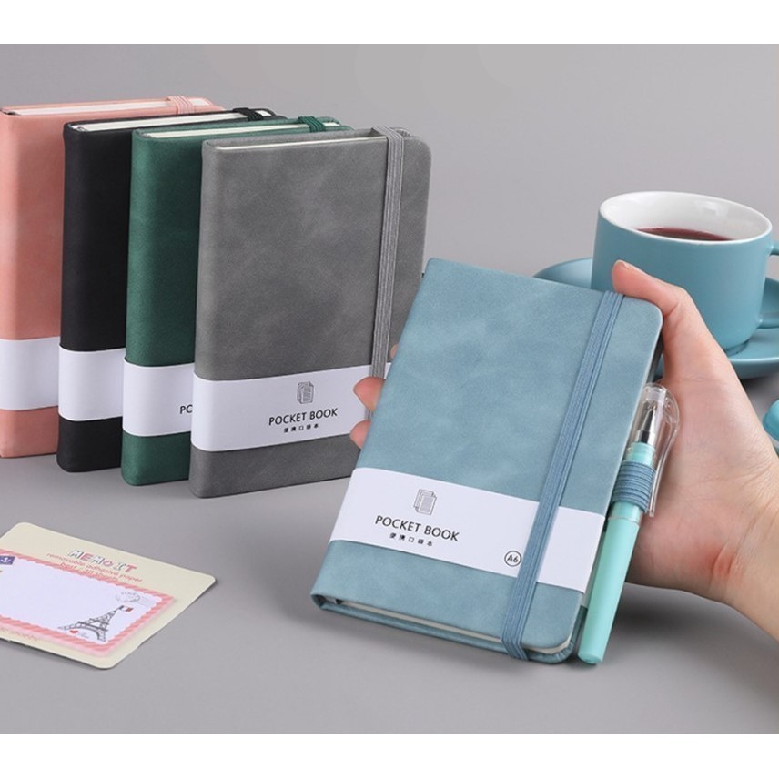 Aimilo Notebook A6 Pocket Buku Diary Kecil Scrapbook Mini Lucu