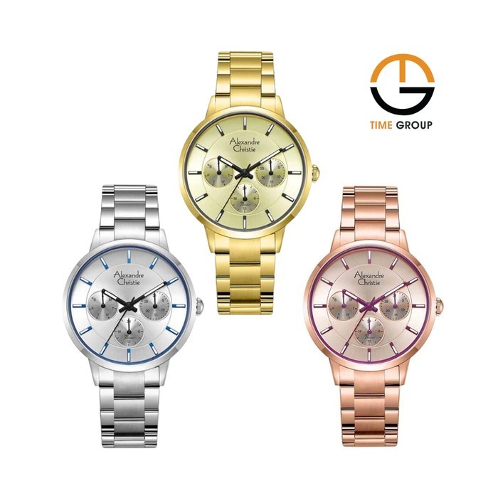 JAM TANGAN WANITA ALEXANDRE CHRISTIE AC2927 AC 2927 BF STAINLESS STEEL