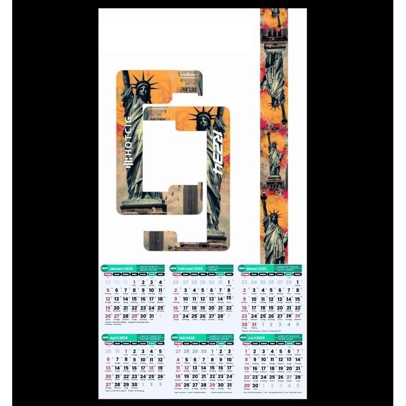 

kalender baru tahun233/234 garskin full body bisa custom