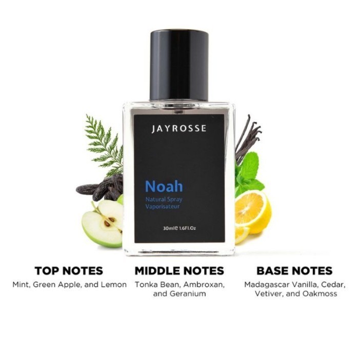 parfum jayrosse rouge original || parfum pria Jayrosse Eau De Parfume - Noah