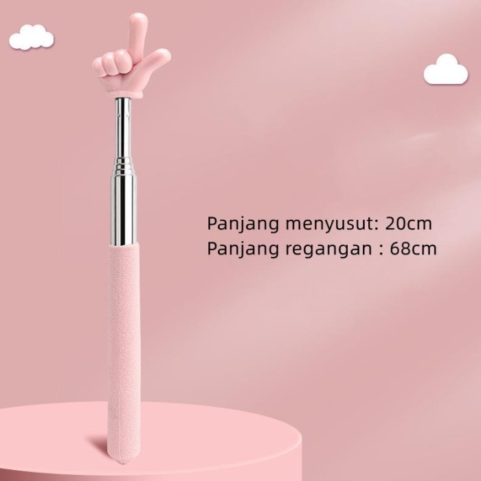 

AL TONGKAT ALAT PENUNJUK PAPAN TULIS BENTUK JARI TELESKOPIK / EXTENDABLE POINTER / ALAT BANTU TUNJUK MENGAJAR GURU